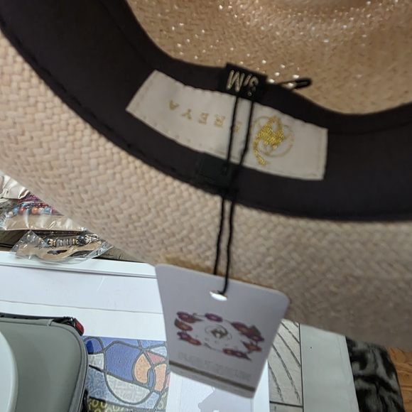 Freya Petunia Embroidered Straw Hat NWT - Picture 3 of 4